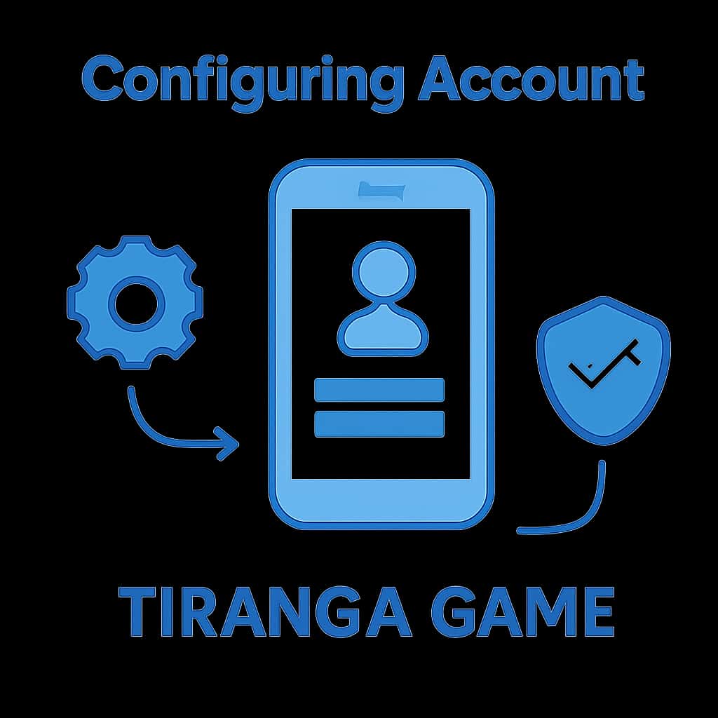 Diagram illustrating the configuration process of a Tiranga Game account.