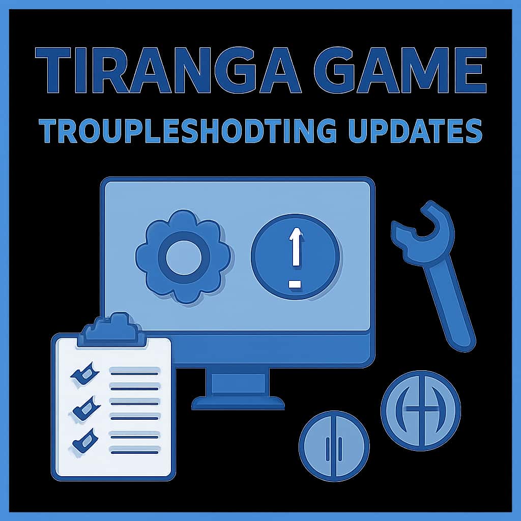 A diagram illustrating the process of troubleshooting Tiranga Game updates.
